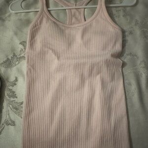 Strawberry milkshake racer back tank top full length lululemon size 2
